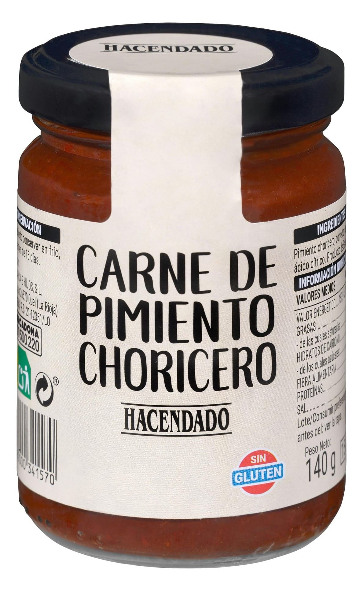 Carne de pimiento choricero Hacendado