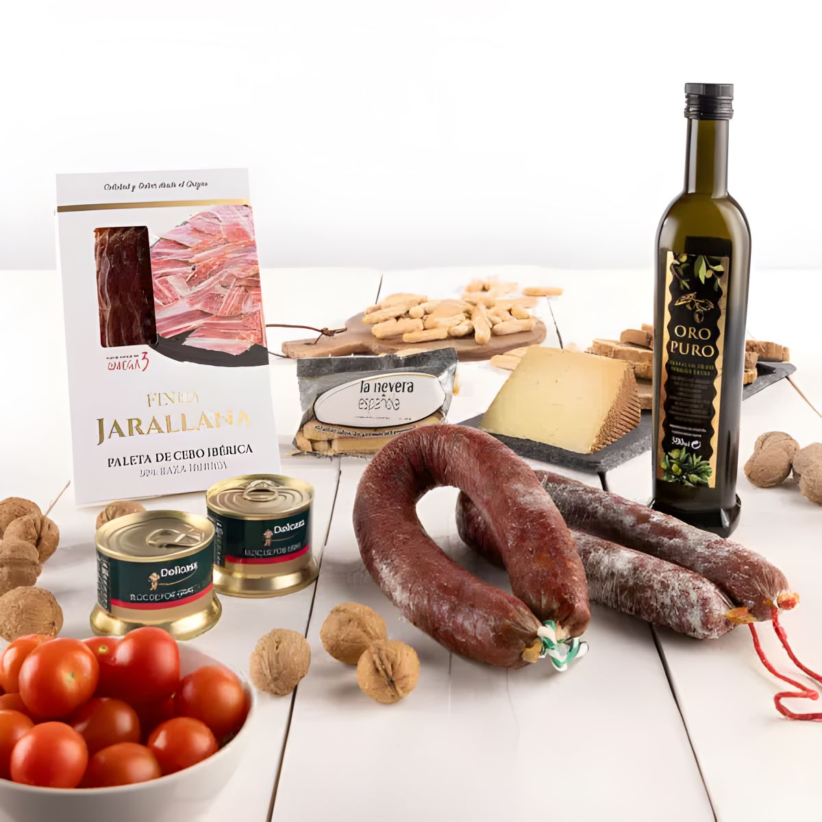 Lote gourmet de jamón ibérico de La Nevera Española