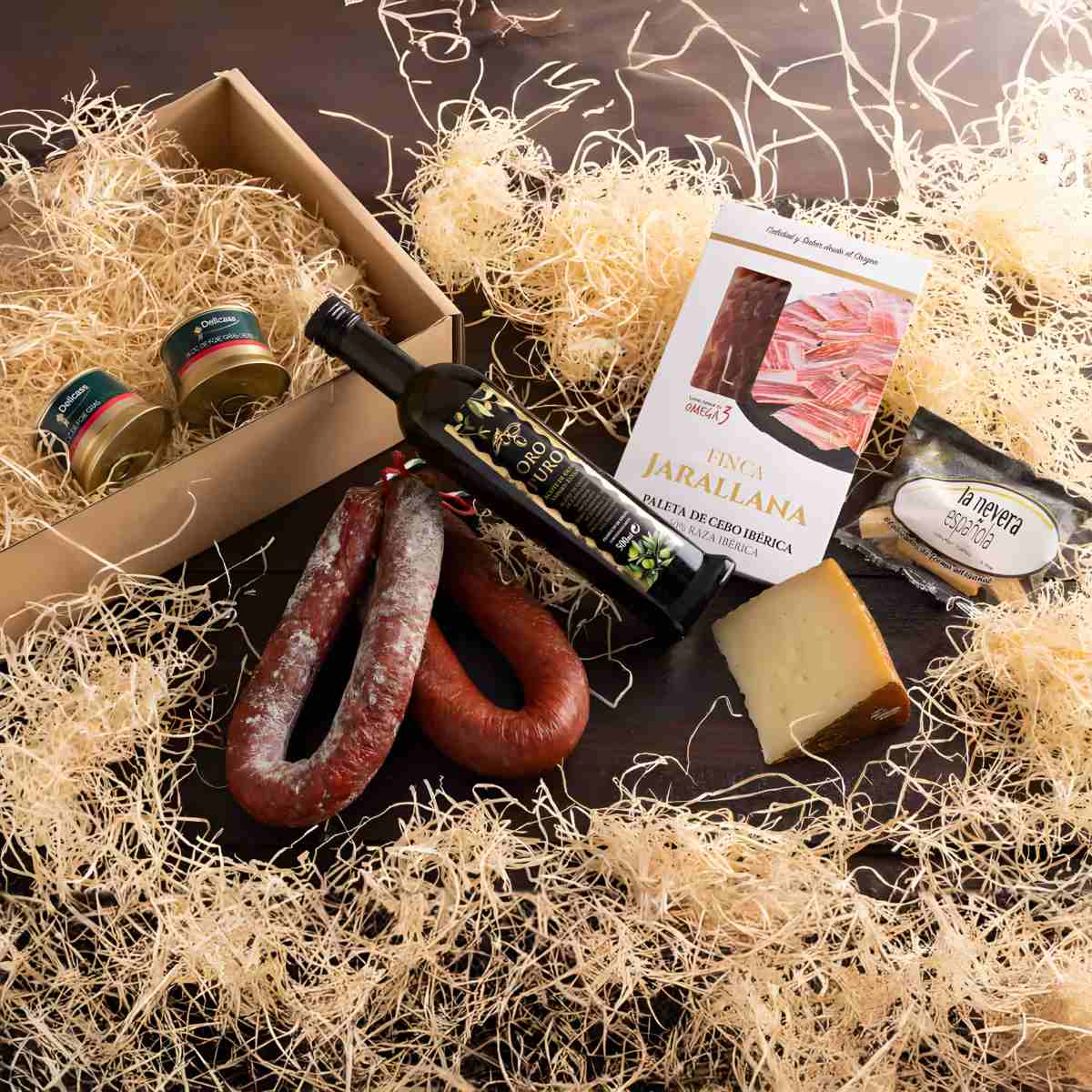 Lote gourmet de jamón ibérico de La Nevera Española