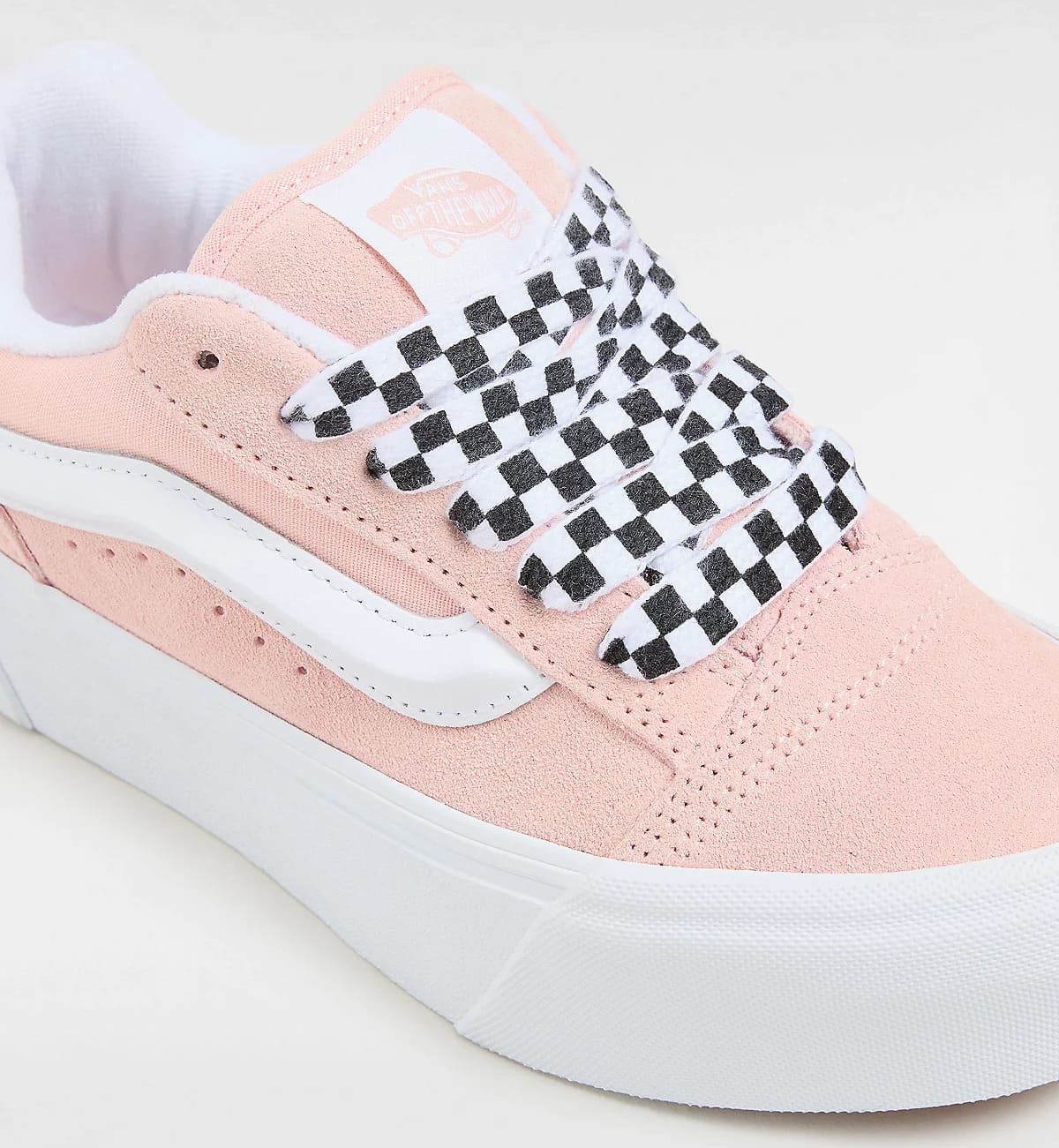 Las zapatillas con plataforma en color rosa Knu Stack de Vans