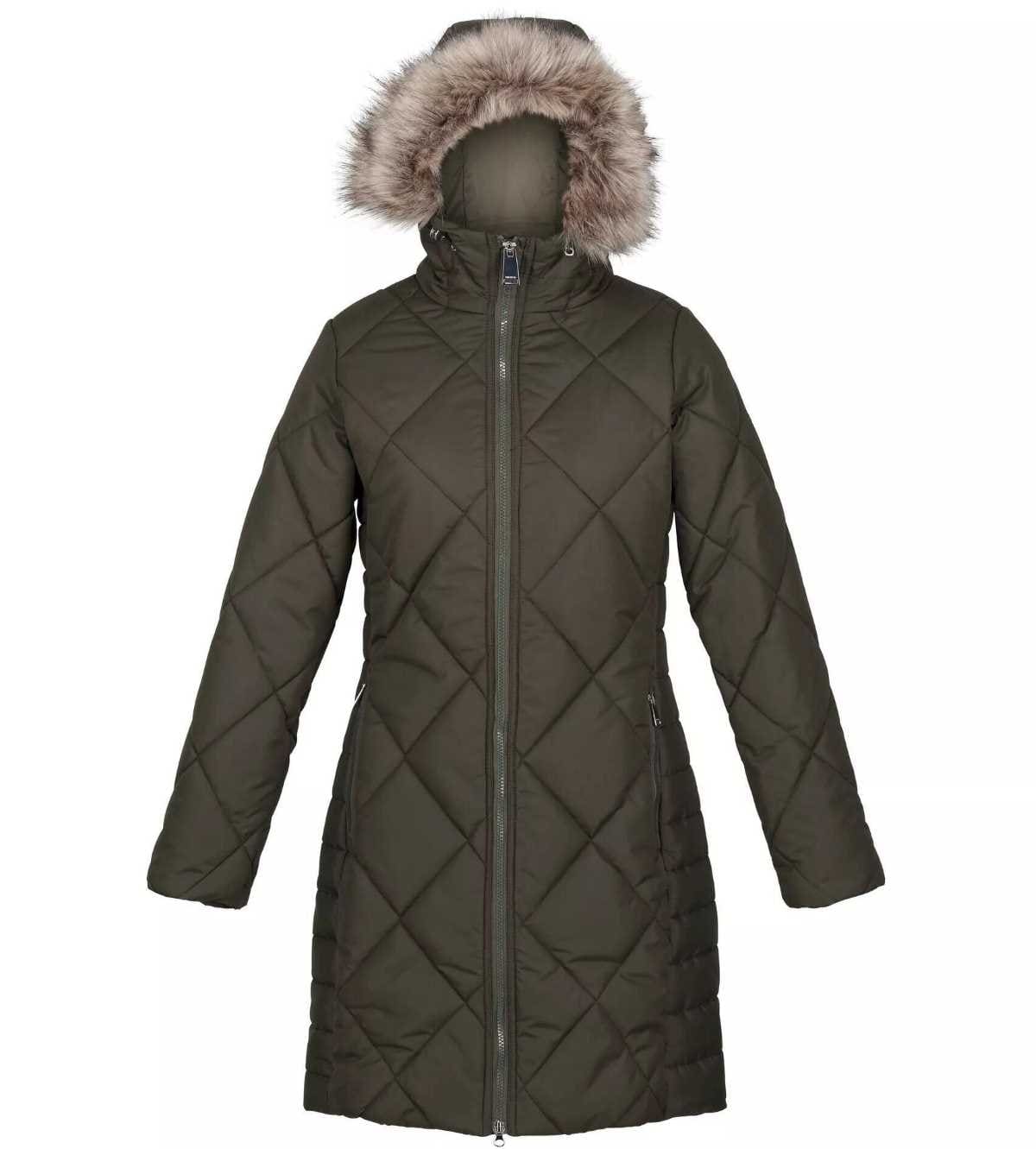 REGATTA Parka Fritha II de Aislado para Mujer Caqui Oscuro
