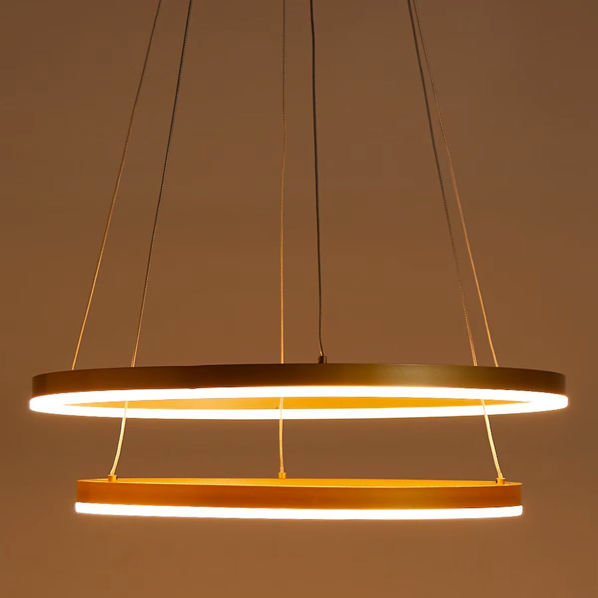 Lámpara de techo LED con doble aro Axel de El Corte Inglés