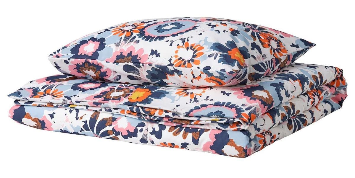 Funda nórdica + funda de almohada HÖNSGULLÖRT