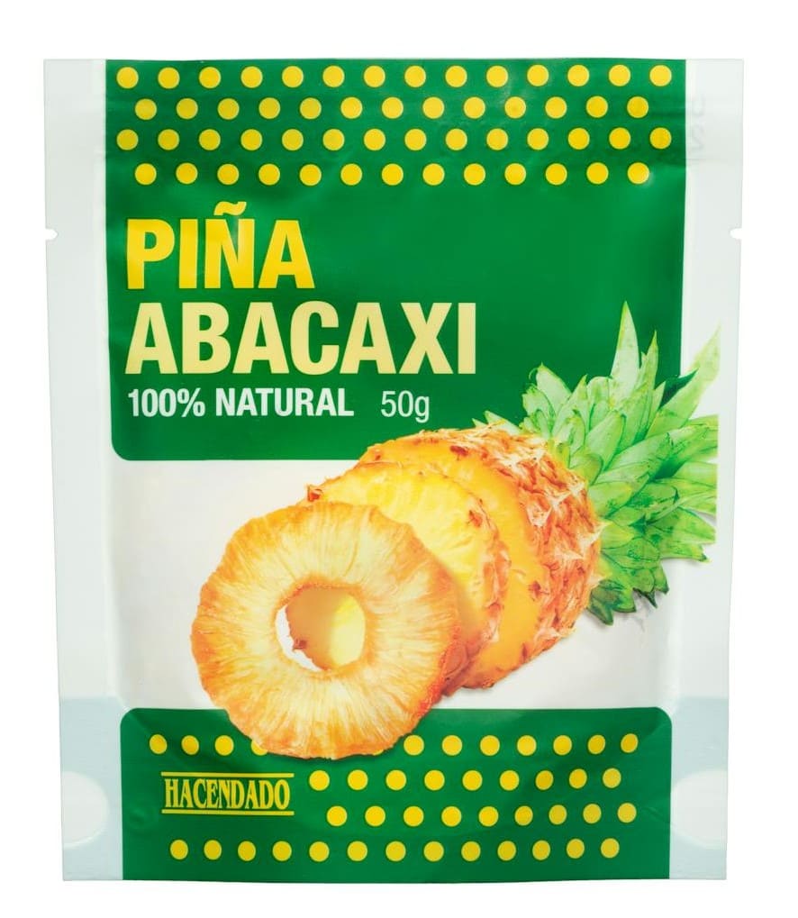 Piña deshidratada Hacendado 100 natural