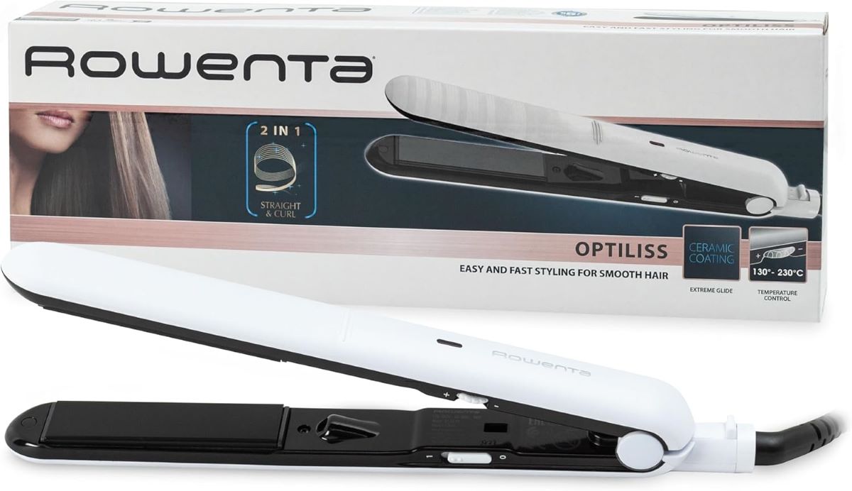 Plancha alisadora de pelo Rowenta Optiliss SF3216 de Alcampo