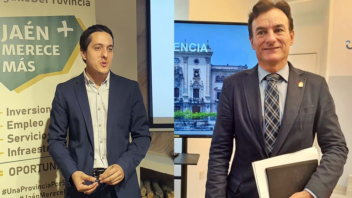 Agustín González, alcalde de Jaén, junto al concejal Luis García Millán