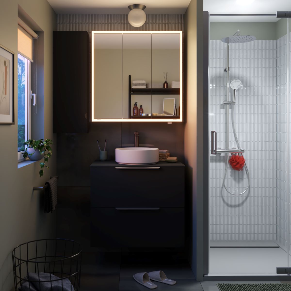 Armario de baño con luz Remix de Leroy Merlin