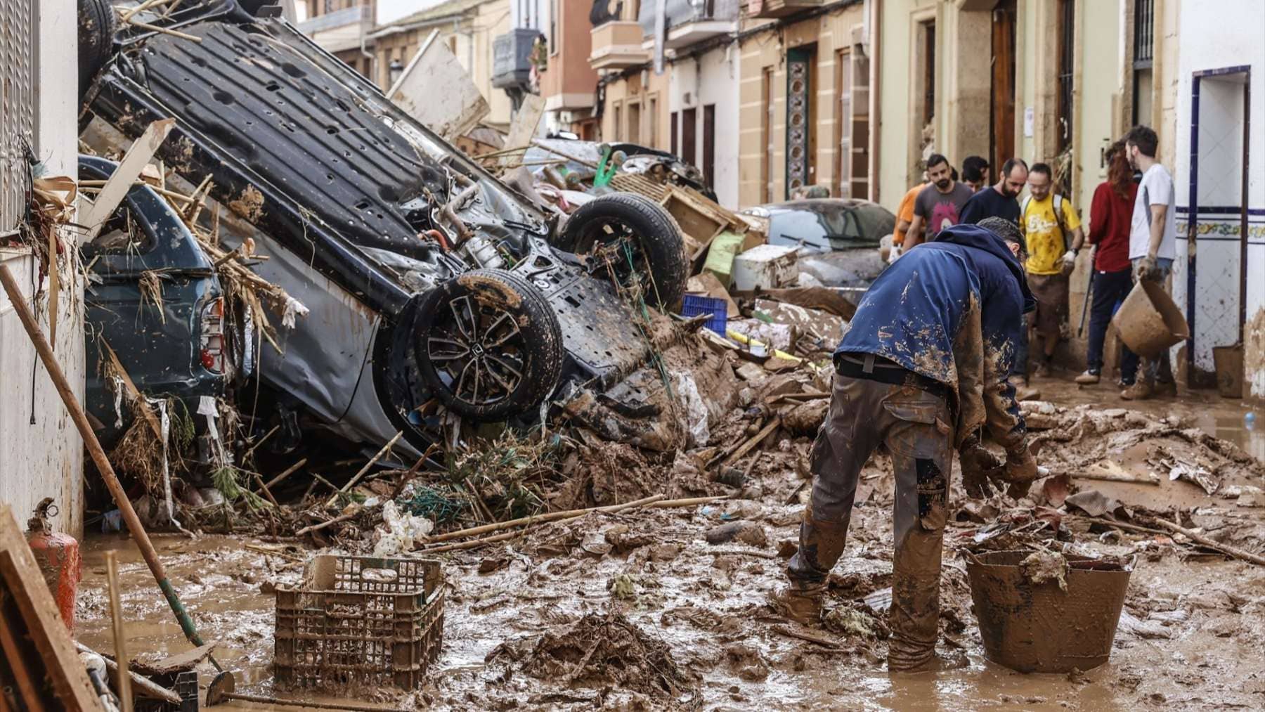 Labores de limpieza en la Comunidad Valenciana tras el paso de la DANA