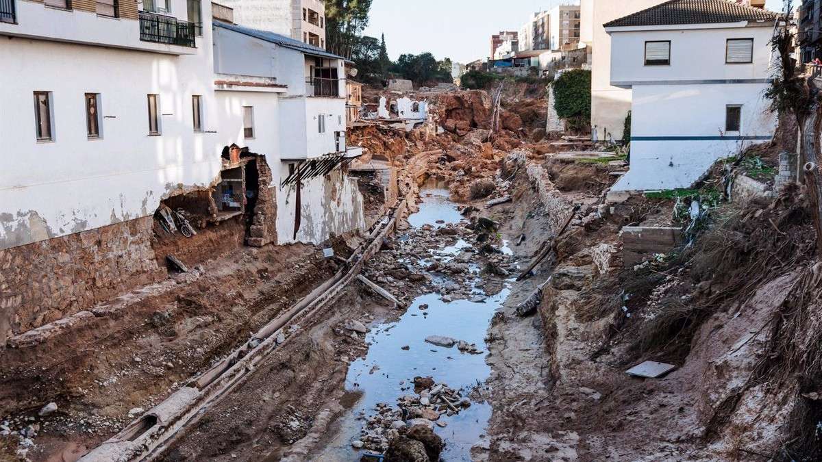 Un pueblo arrasado tras el paso de la DANA por Valencia