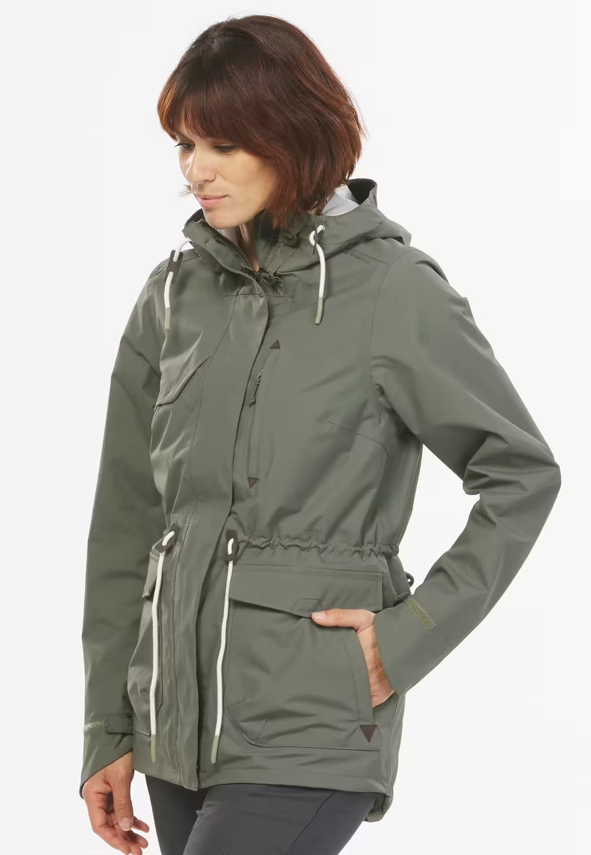 La chaqueta impermeable de montaña y trekking para mujer Quechua NH550 en Decathlon