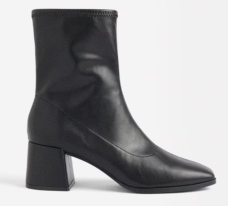 Botines con cierre de cremallera en liso Parfois