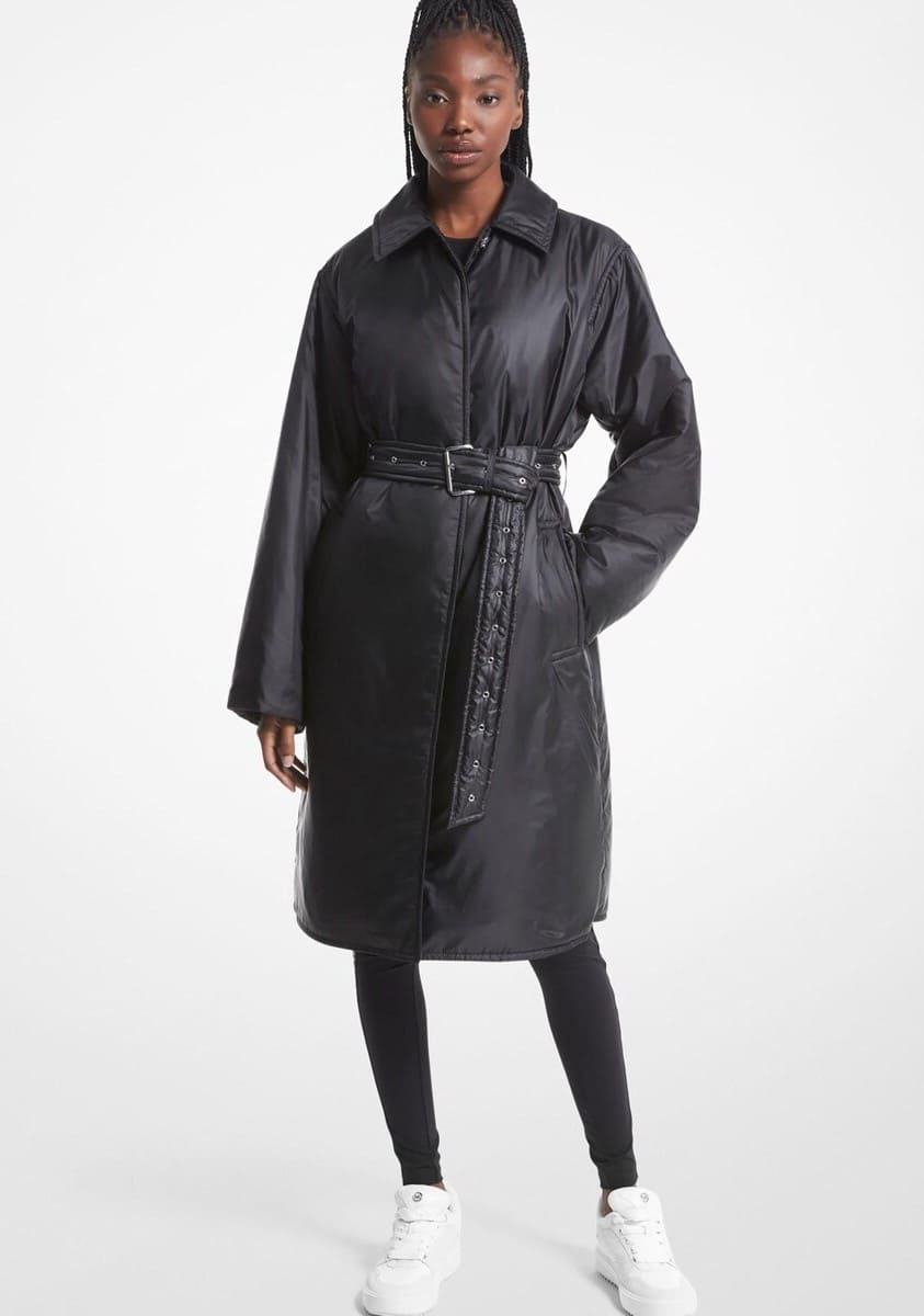 Michael Michael Kors Gabardina de mujer de ciré satinado con cinturón en El Corte Inglés