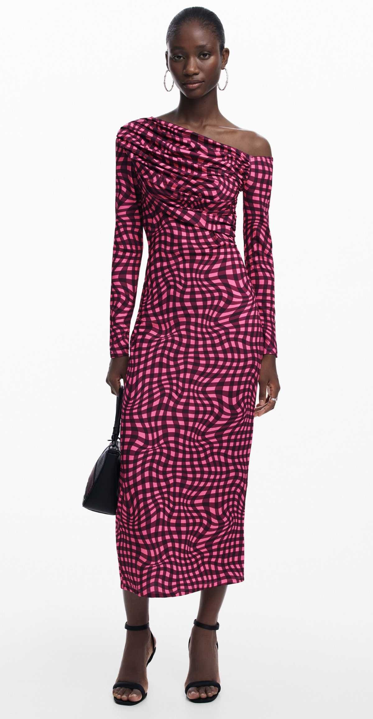 Vestido cruzado estampado de Desigual