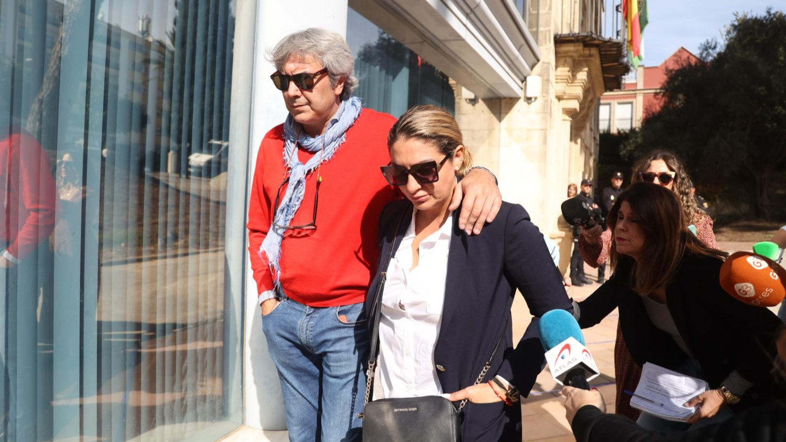 Kina Méndez saliendo del juzgado de Jerez | Cristo García