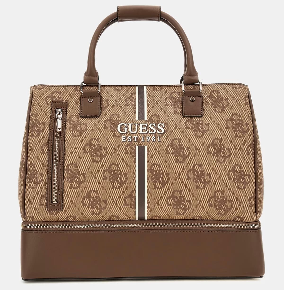 El bolso weekender kallisto con logotipo 4g de Guess