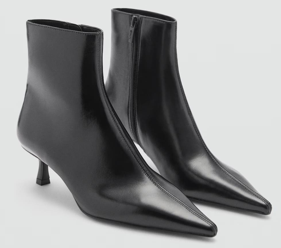 Botín tacón kitten de Mango