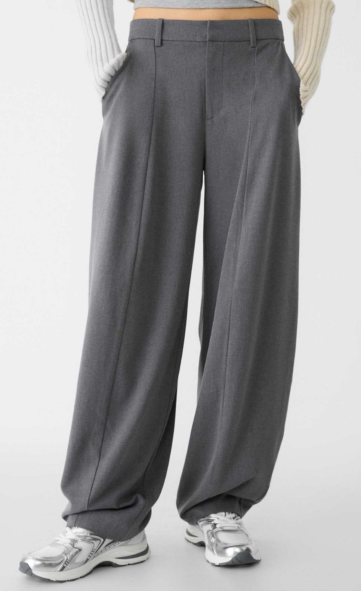 Pantalón vestir baggy nervio de Parfois