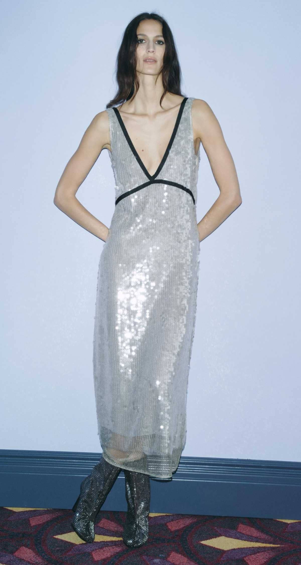 Vestido red lentejuelas de Zara