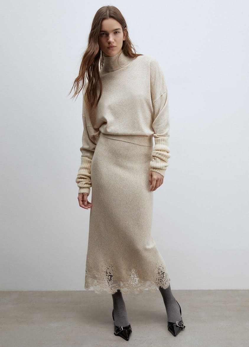 Sfera Falda midi detalle