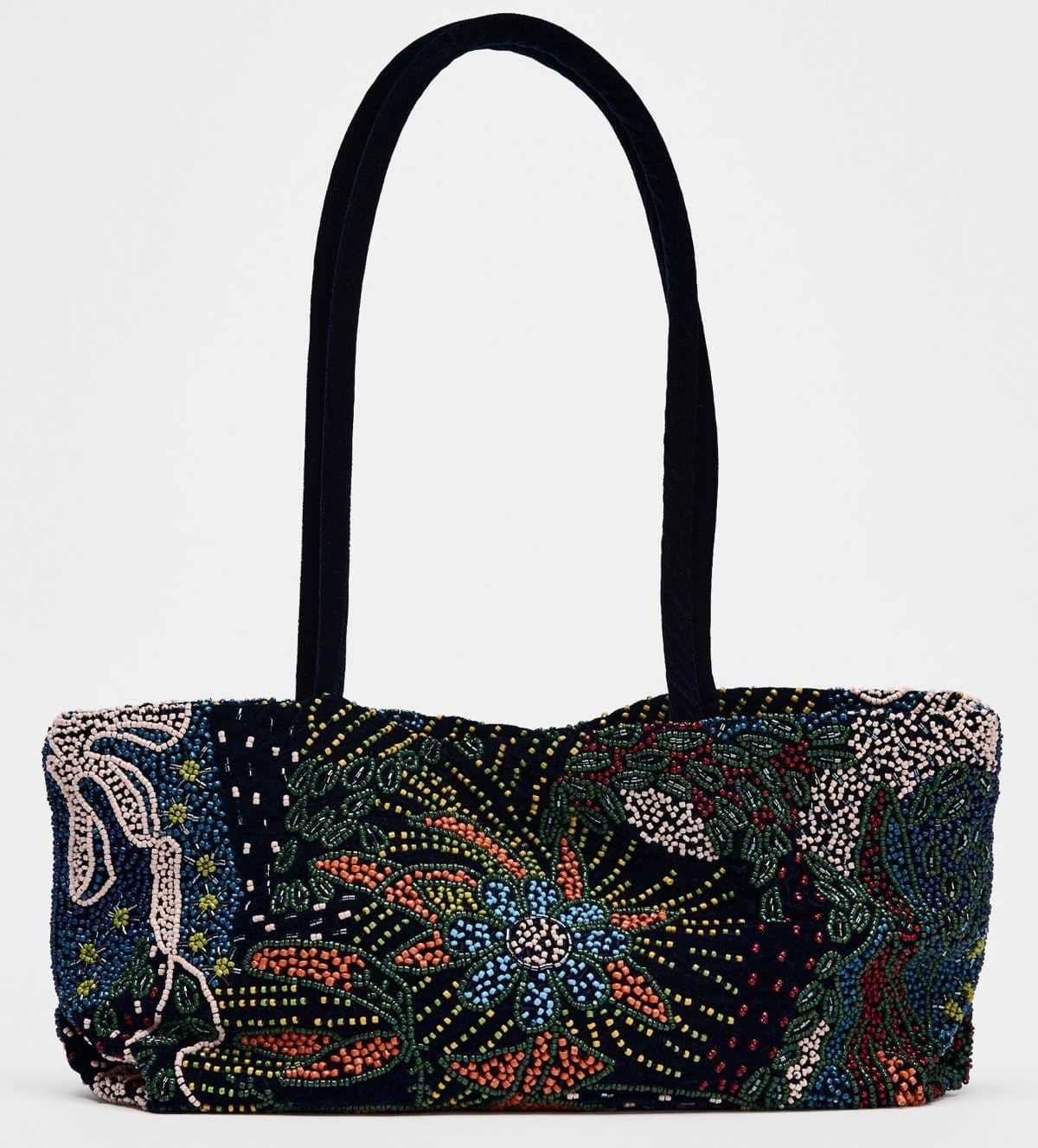 Bolso de hombro abalorios de Zara