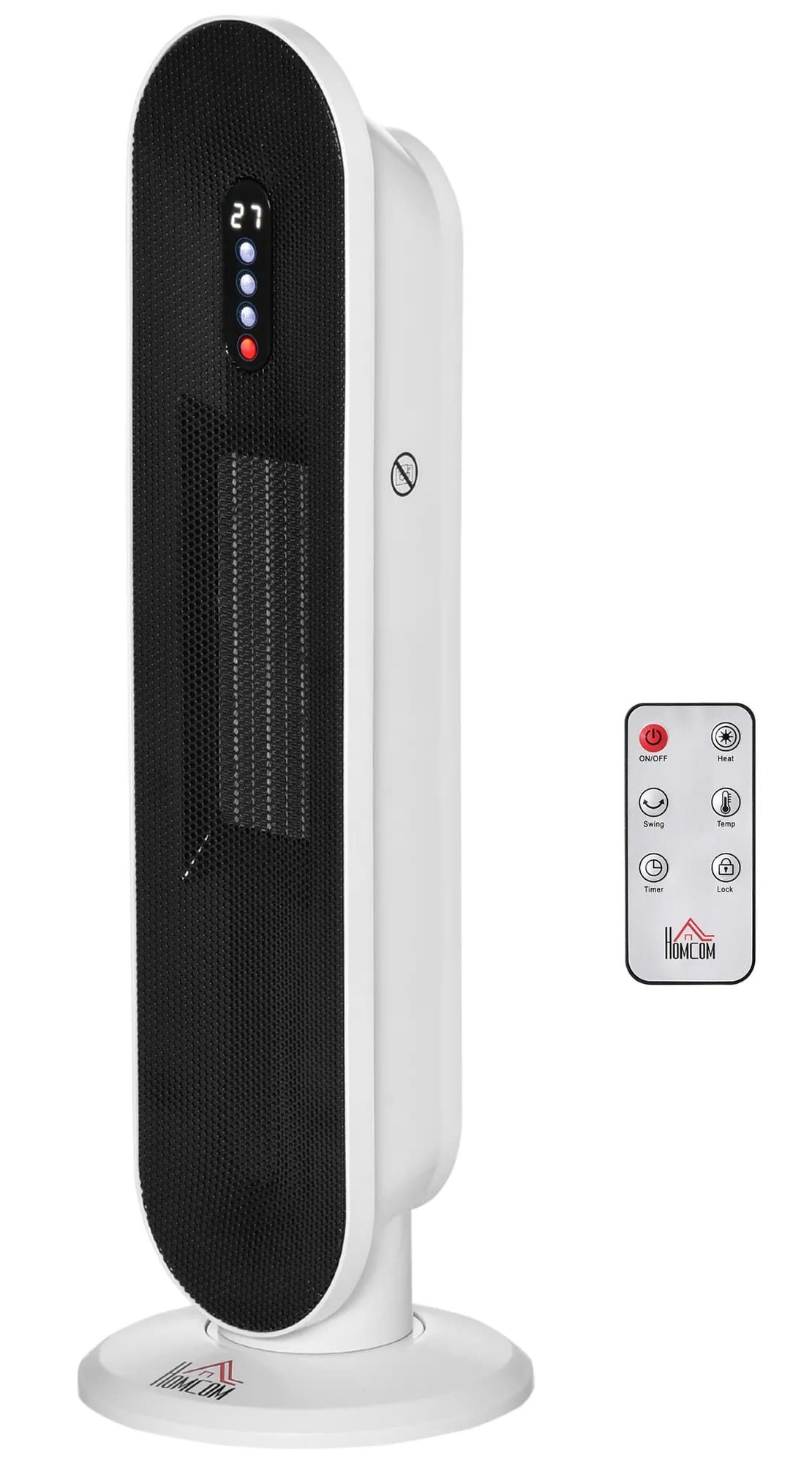 Calefactor cerámico de torre HOMCOM