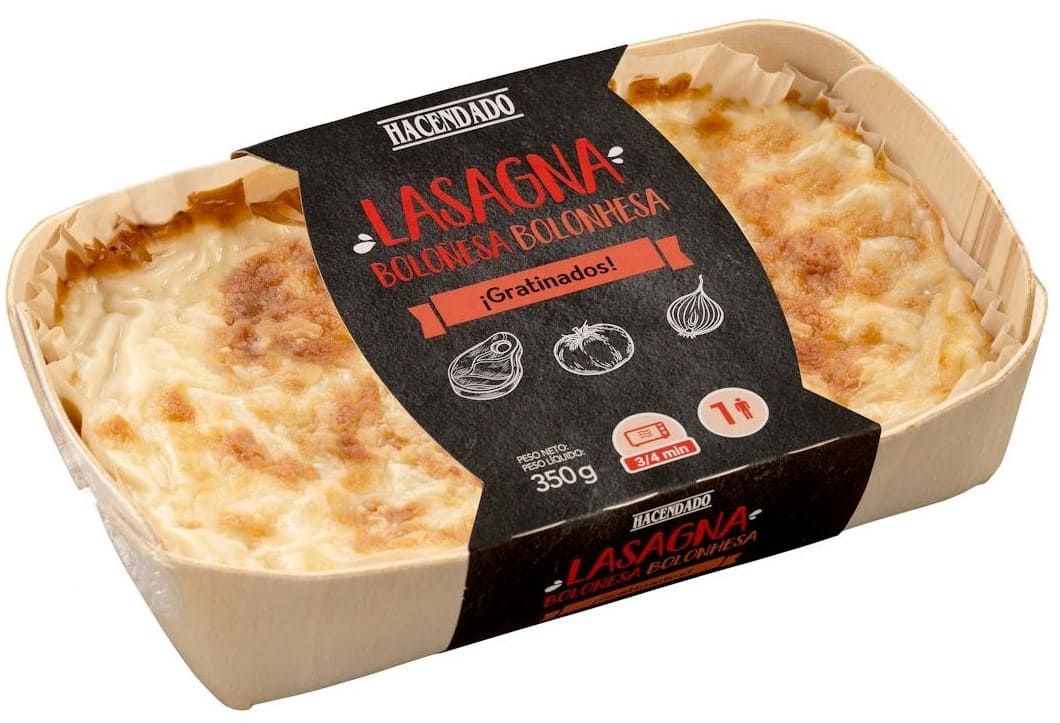 Lasaña boloñesa Hacendado