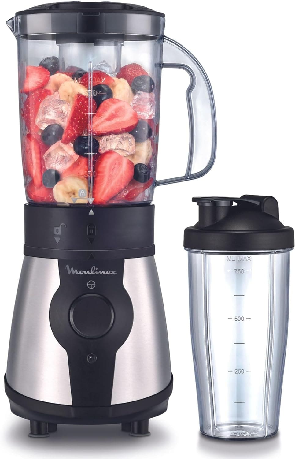 La batidora de vaso de 300 W Moulinex Blend&Go en Amazon