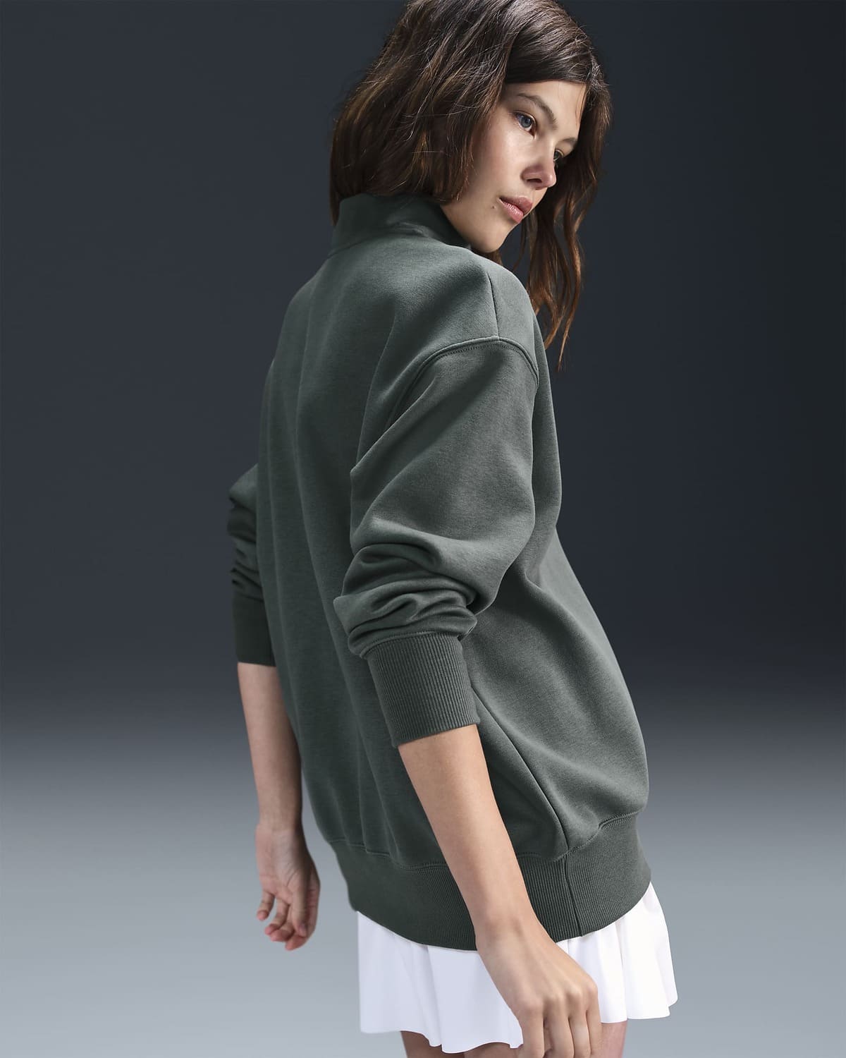 La sudadera con diseño oversize Sportswear Phoenix Fleece en color verde de Nike