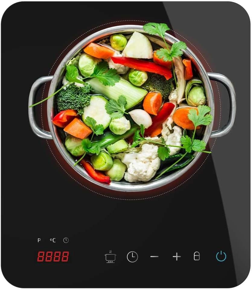 La placa de inducción portátil con un fuego Full Magma Single de Cecotec en Amazon