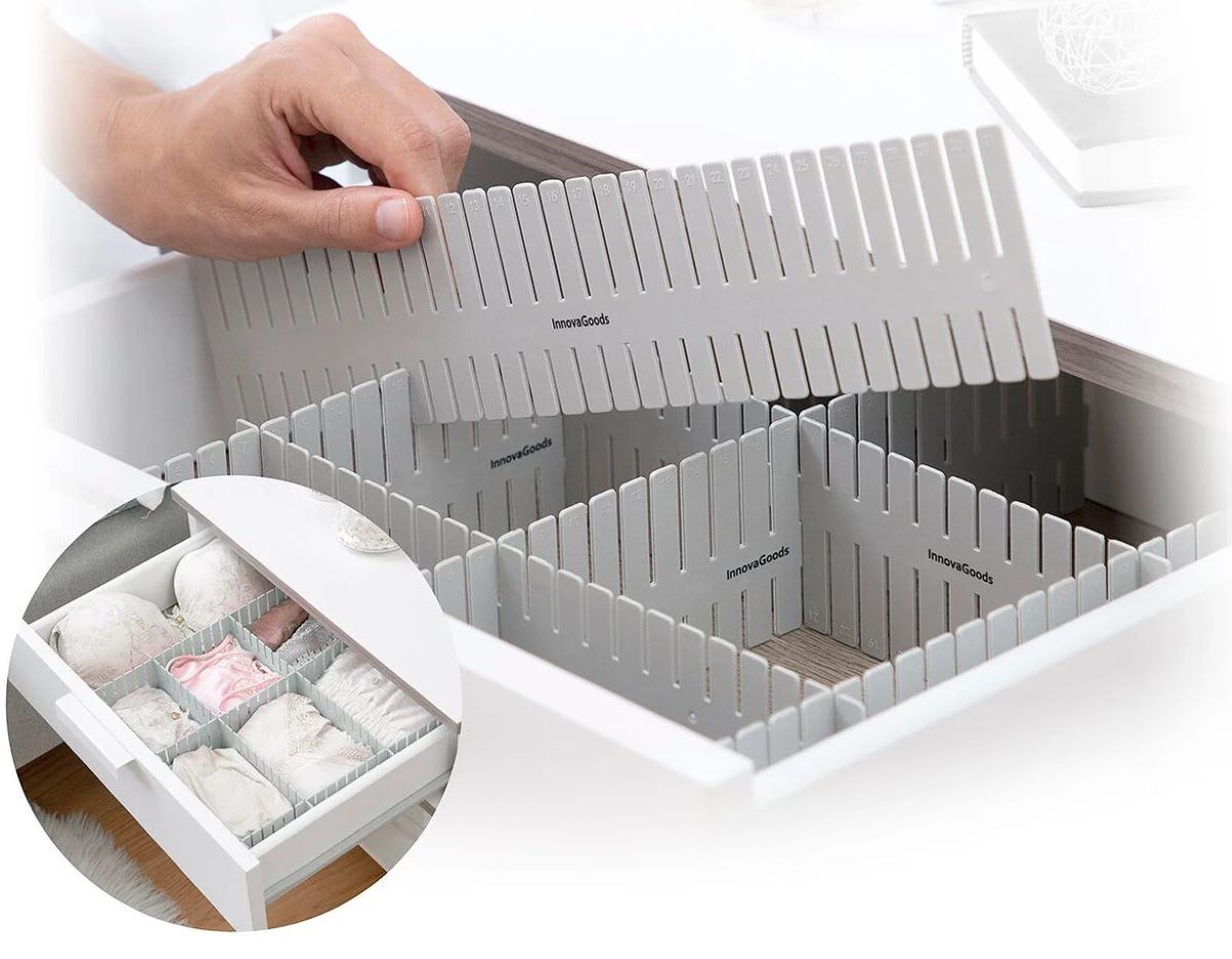 Organizador de cajones ajustable Condor InnovaGoods 16 unidades de Leroy Merlin