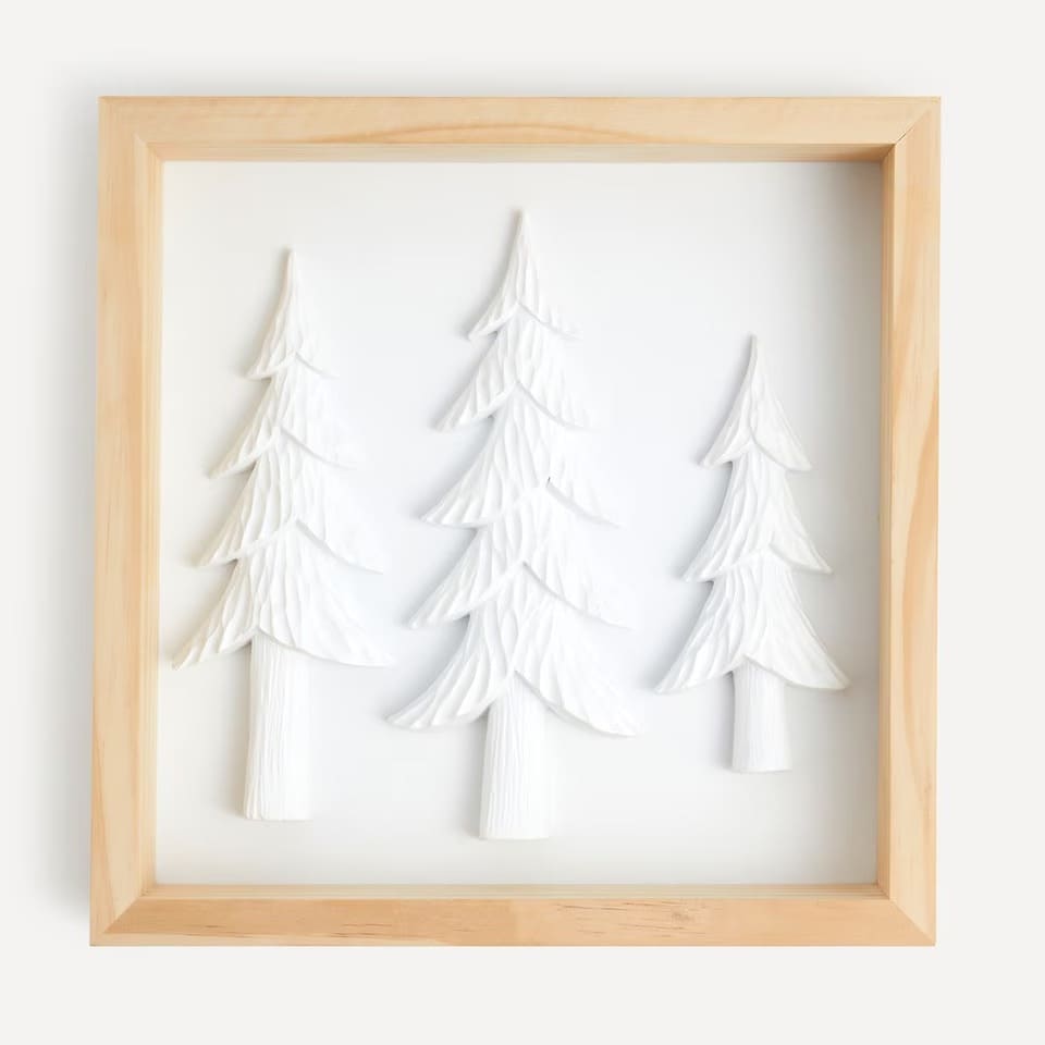 El cuadro con abetos de Navidad de El Corte Inglés