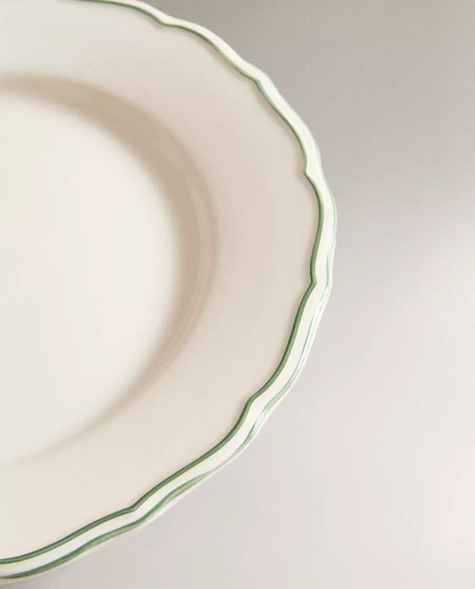 Plato Llano Filo Verde