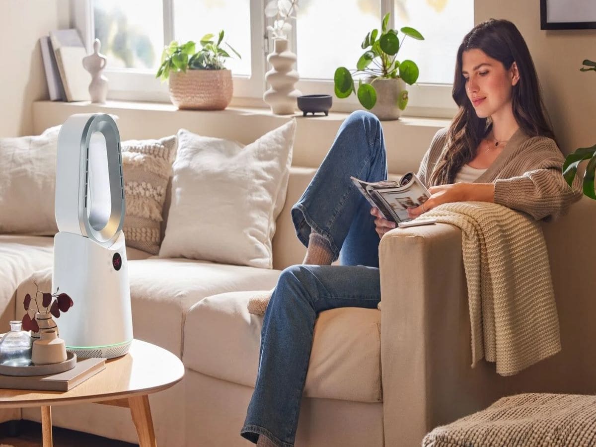 Ventilador calefactor sin aspas de 1200 W