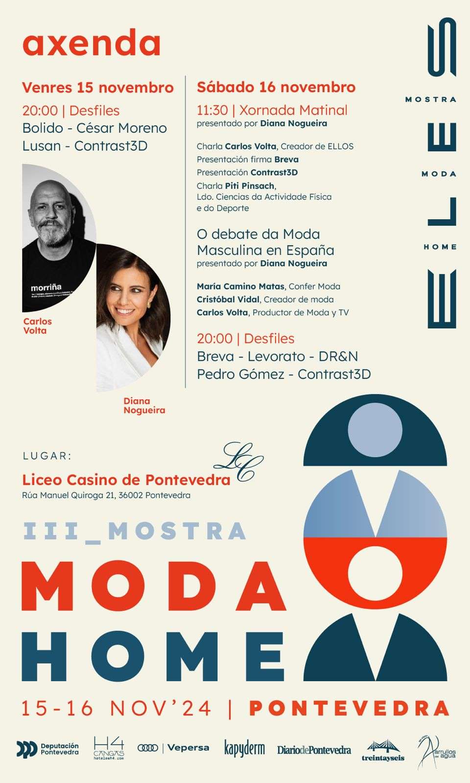 Cartel de Ellos Muestra Moda Masculina