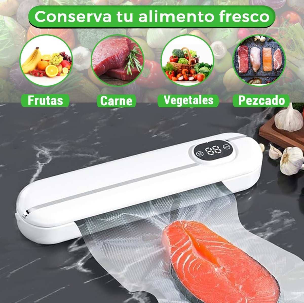 PrimerQ Envasadora al Vacío con 60 Bolsas en Amazon