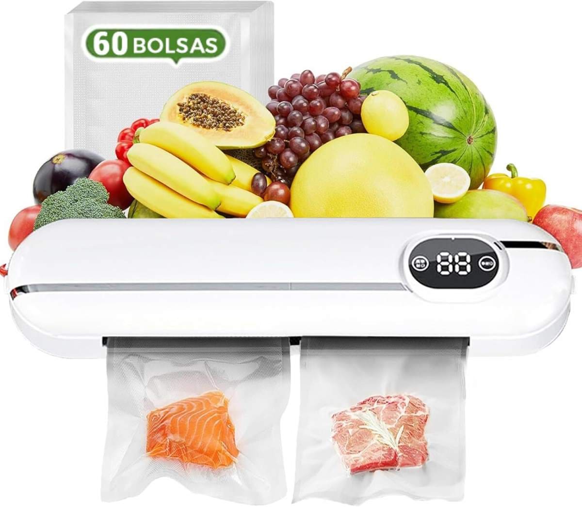 PrimerQ Envasadora al Vacío con 60 Bolsas en Amazon