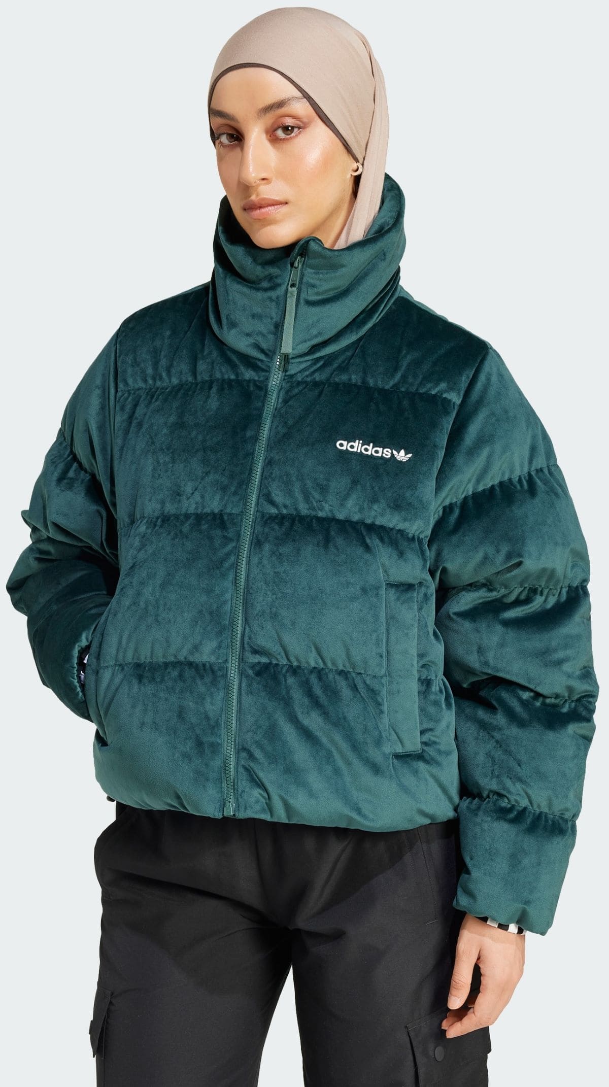 Abrigo de plumón Adidas Regen Velvet Puffer