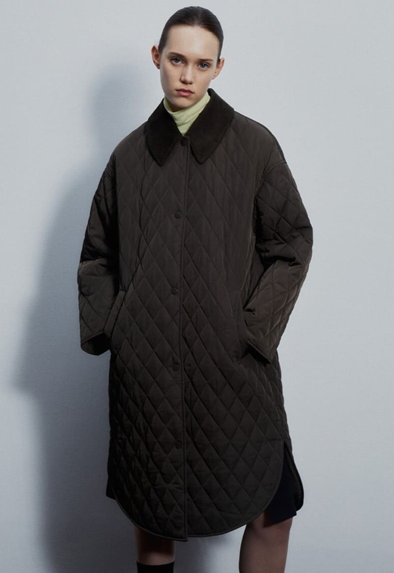 Sfera abrigo acolchado de mujer cuello rib