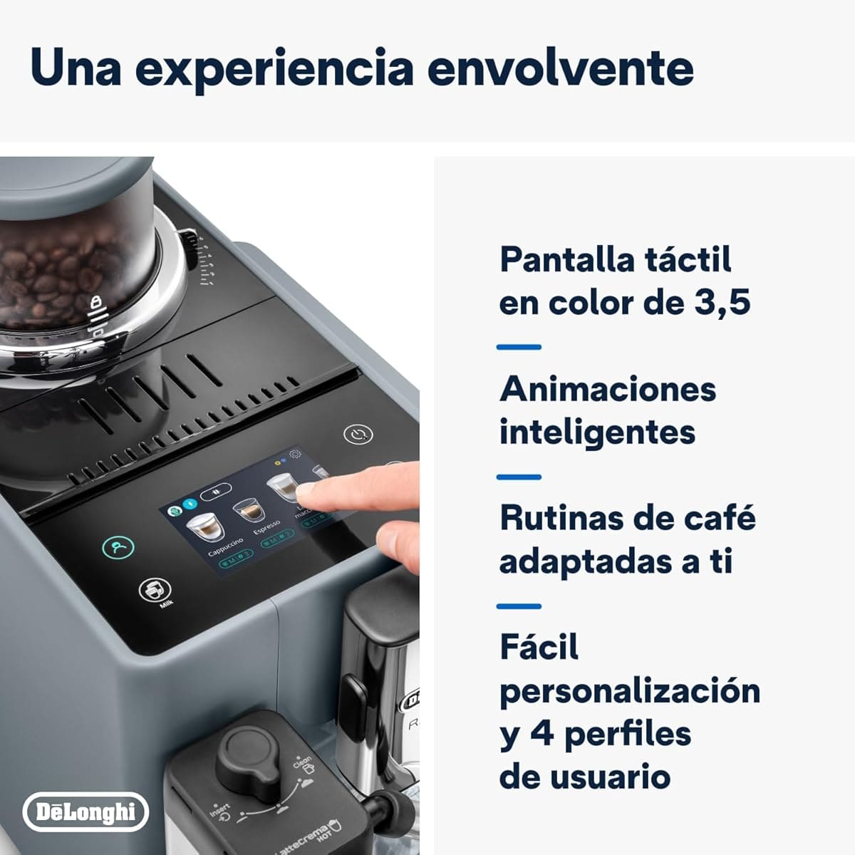 La cafetera superautomática con LatteCrema Hot de De'Longhi en Amazon