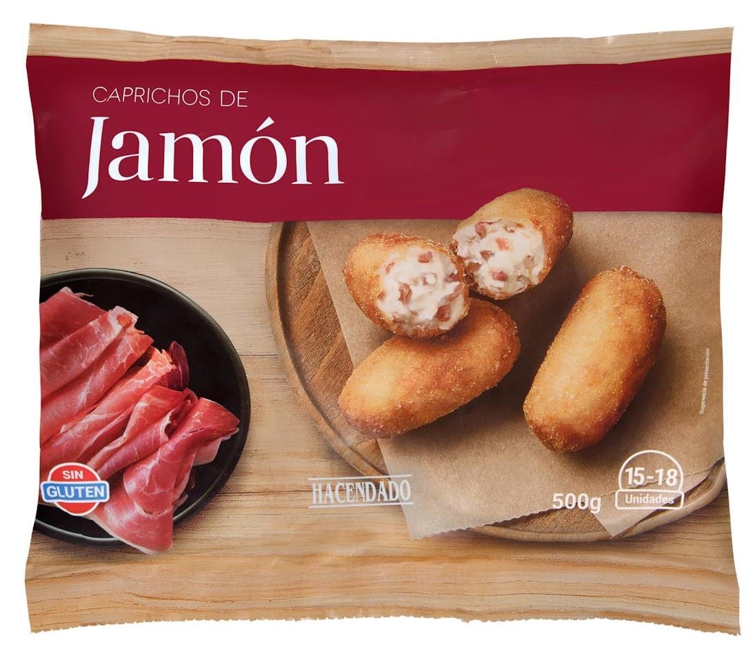 Croquetas caprichos de jamón Hacendado ultracongelados