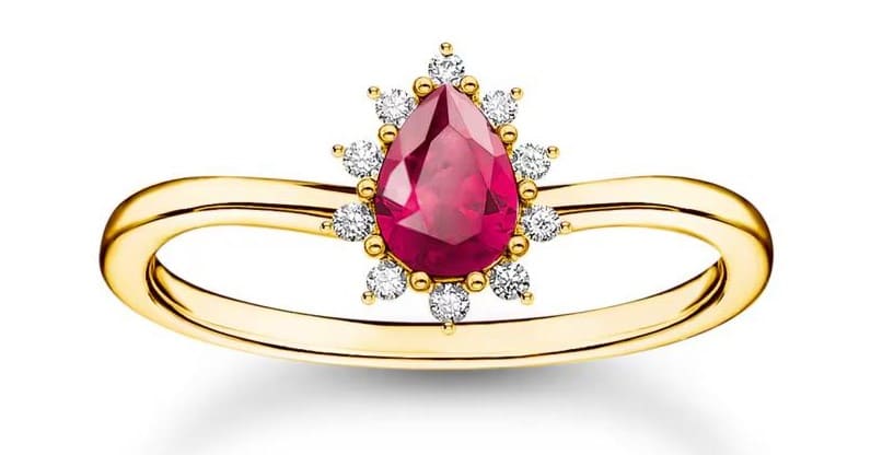 Anillo chapado en oro Vintage Romance, Thomas Sabo