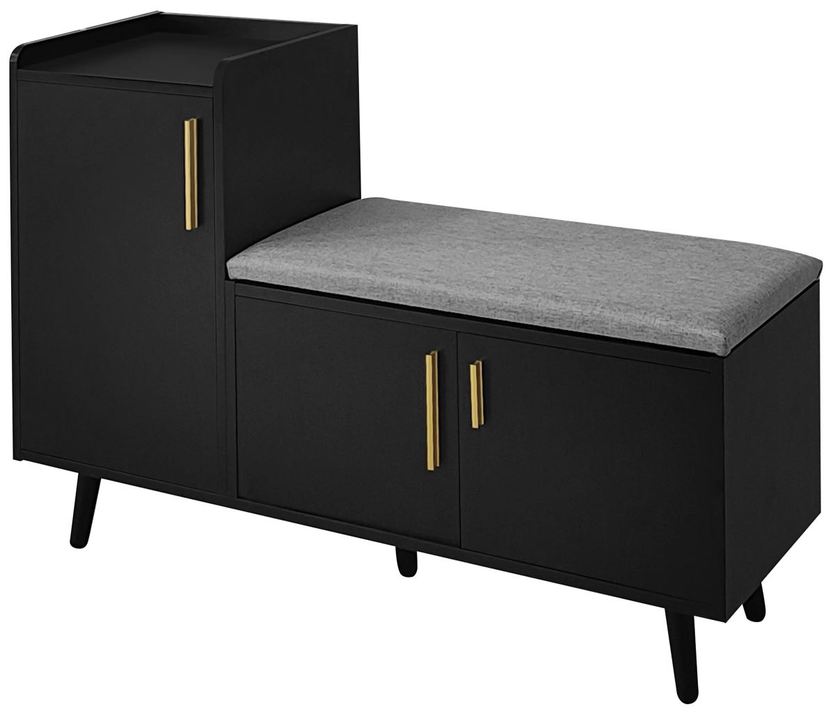 Banco zapatero con 3 puertas y cojín Muebles Chic de Leroy Merlin