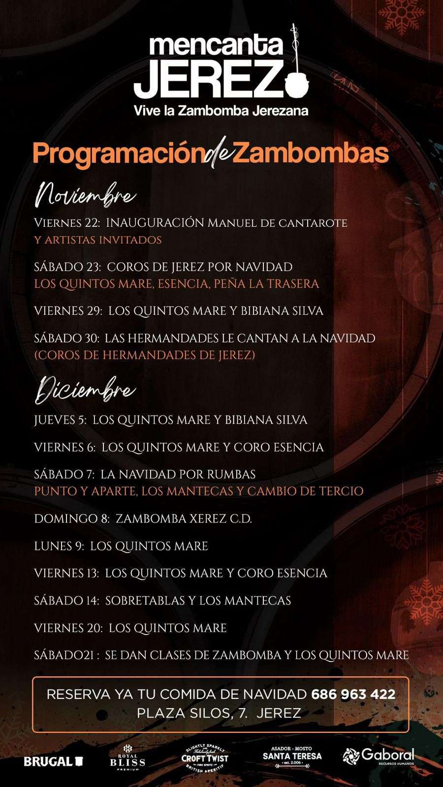 Cartel de Zambombas de Mencanta Jerez