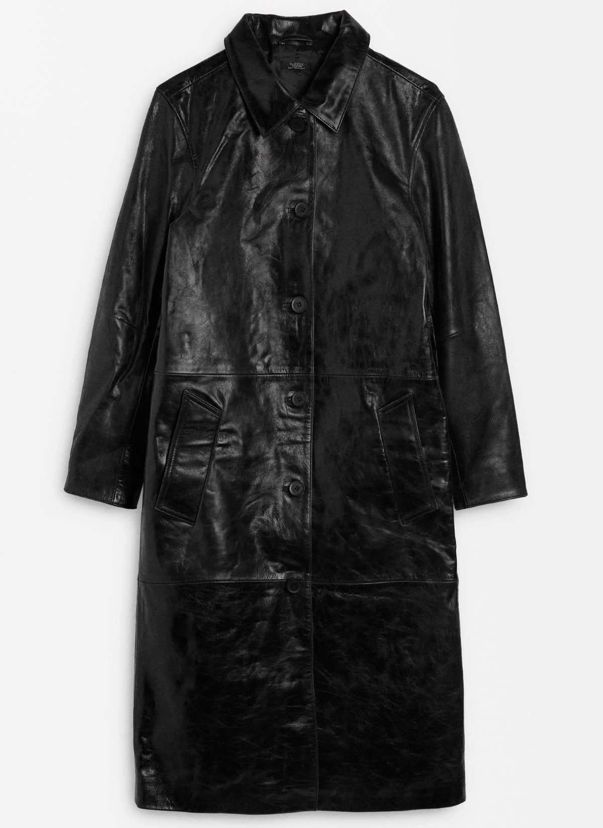 Abrigo Largo De Piel Con Bolsillos de Parfois