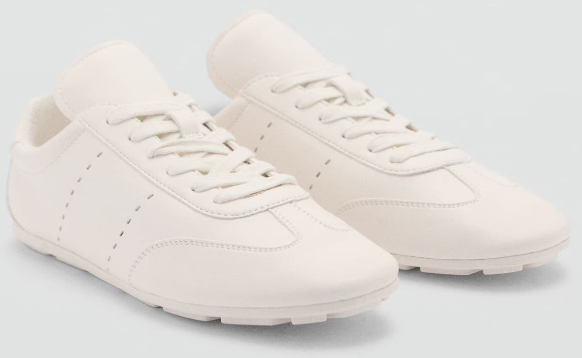 Las zapatillas deportivas con cordones de Mango