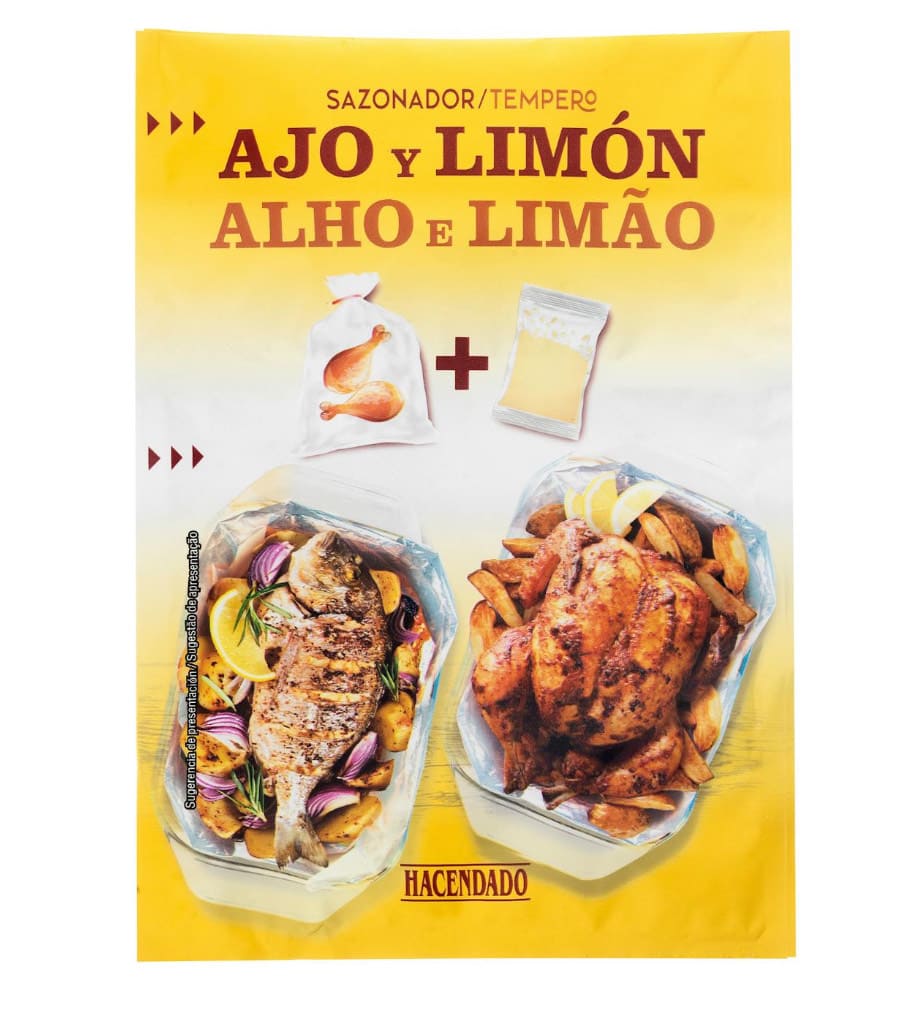 Sazonador ajo y limón Hacendado