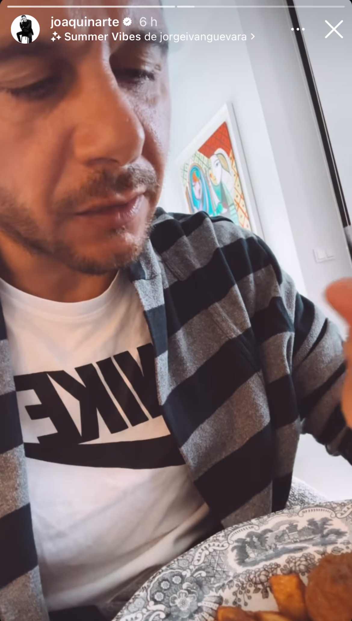 Joaquín Sánchez prueba sus albóndigas | @joaquinarte