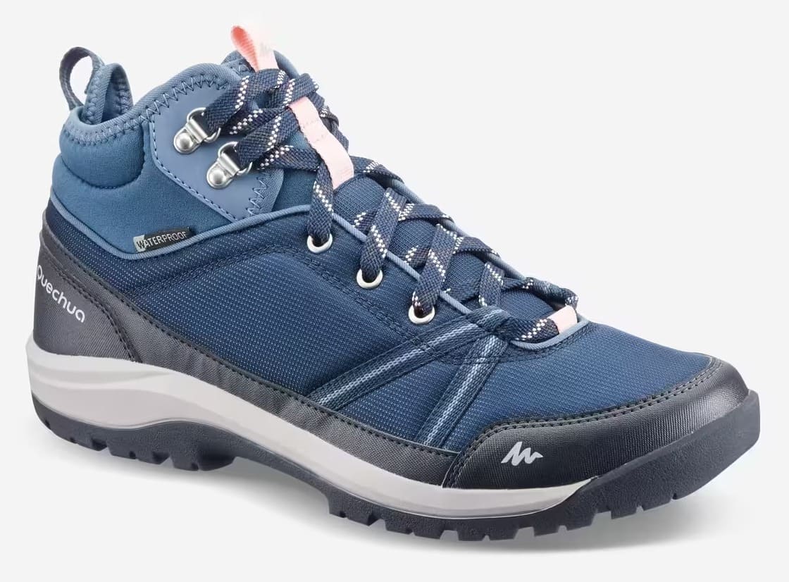Las botas de montaña y trekking impermeables para mujer Quechua NH150 Mid en Decathlon