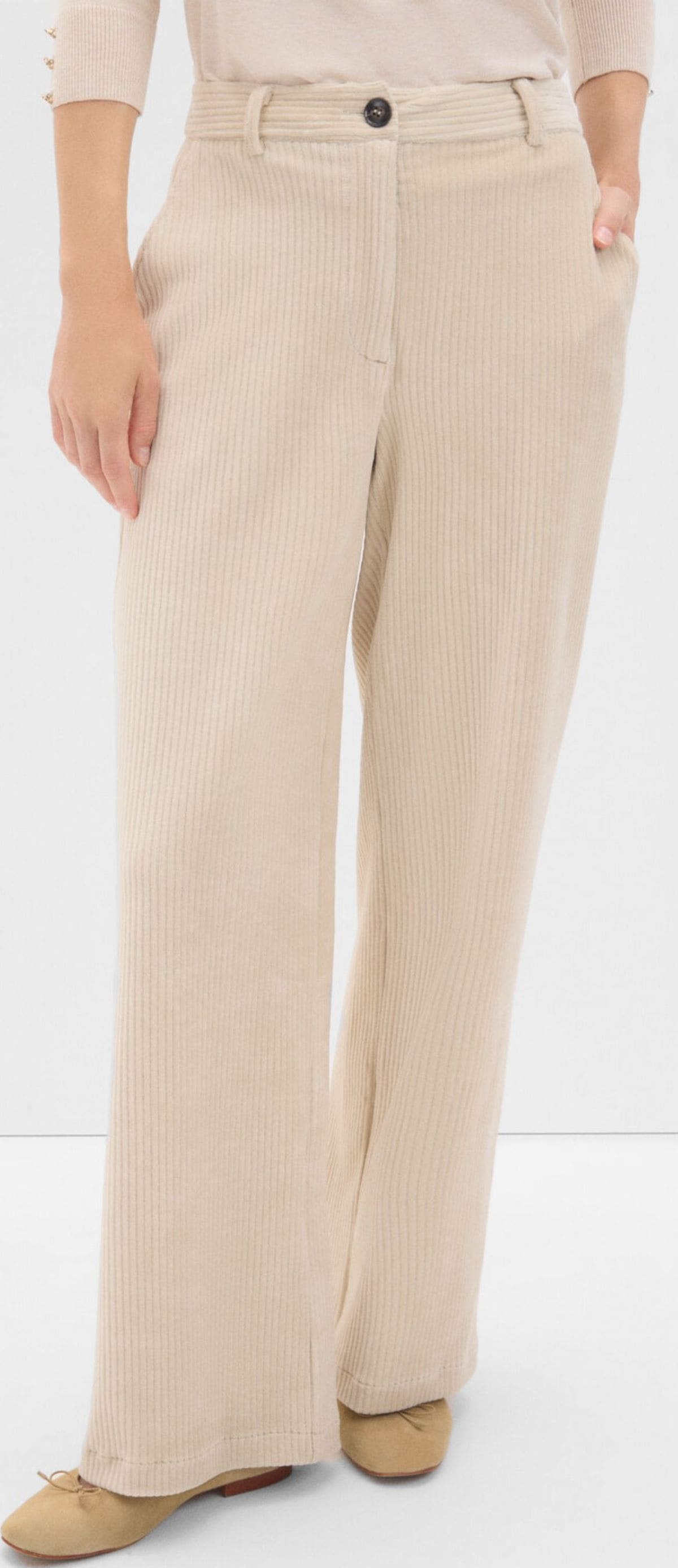 Pantalón recto de pana de Cortefiel