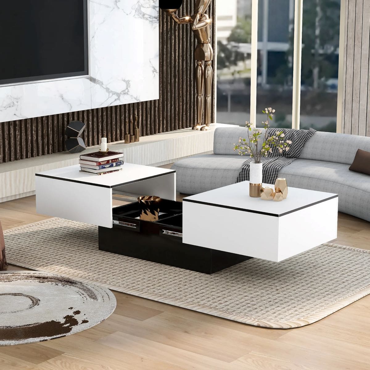 Mesa de centro extensible MUEBLES CHIC de Leroy Merlin